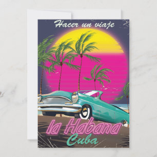 Faça uma Viagem para Cuba pôster reto 1985