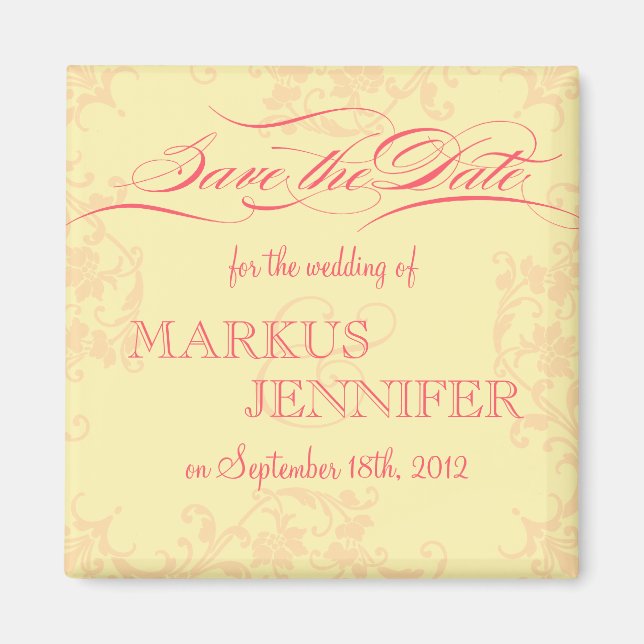 Faça você mergulhar, rosa quente e Imã salve a dat (Frente)