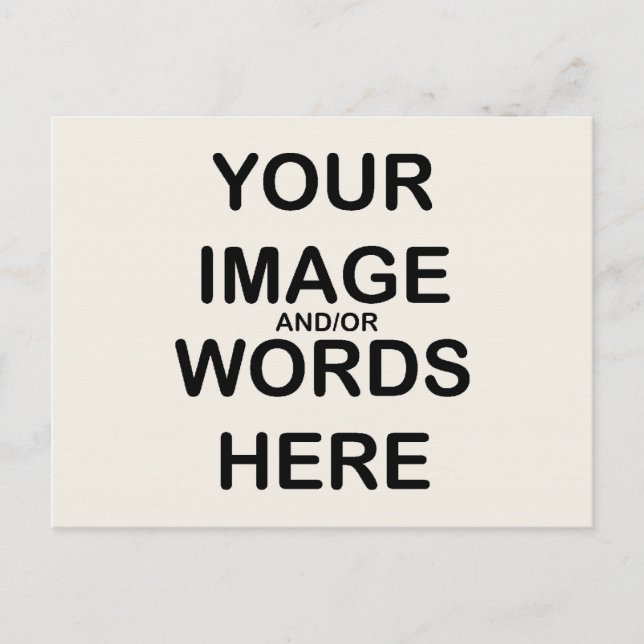 Faça você mesmo ~ Cartão postal / Obrigado Cartões (Frente)