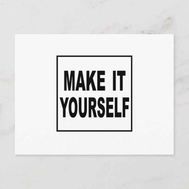 Faça você mesmo cartões postais personalizados (Frente)