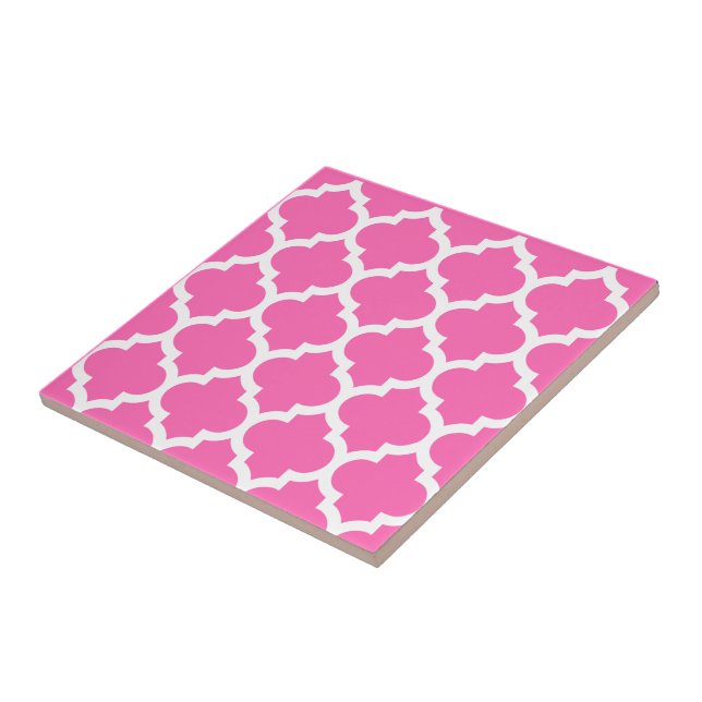 Faça-Você-Mesmo Padrão Quatrefoil Marroquino Branc (Lateral)