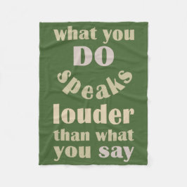 Faça vs. Diga cobertores de velo personalizados