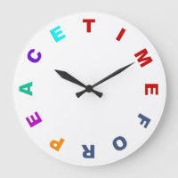 Face do relógio - HORA PARA A PAZ colorida