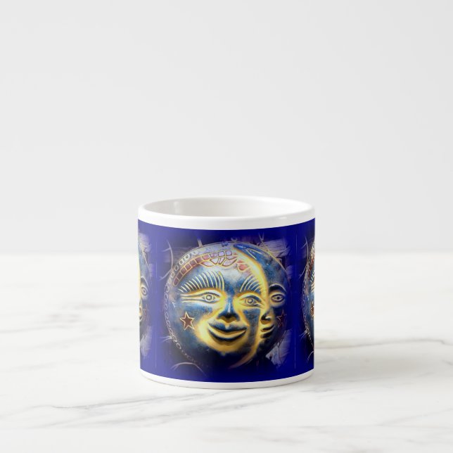 face do sol/ face da lua caneca espresso (Frente)