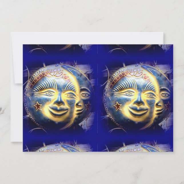 face do sol/ face da lua convite (Frente)