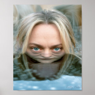 "Face in the Water" Art Poster Katty Pulsar