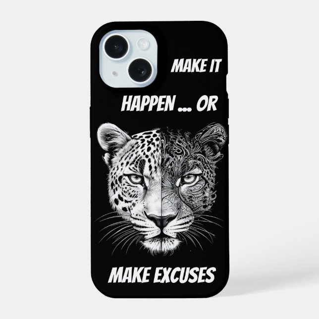Face-leopardo branca e negra (Verso)