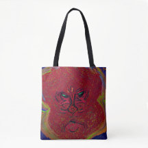 Face of a Flame Medium Tote Bag