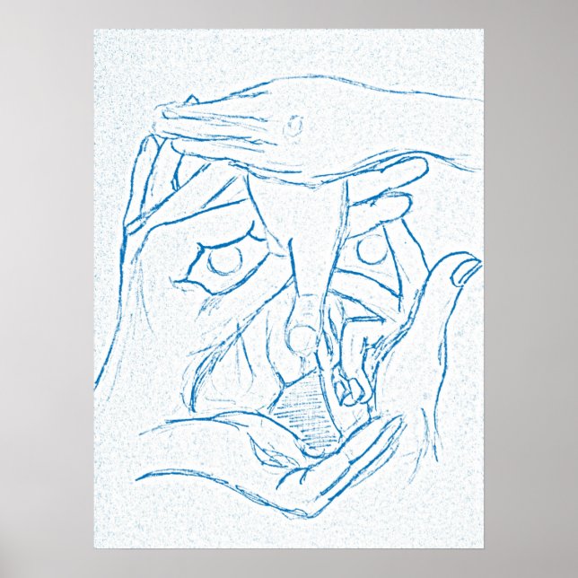 Face of Hands Poster (Frente)