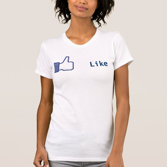 Facebook gosta da camisa do botão (Frente)