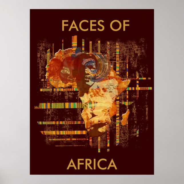 Faces da África - Edição limitada - poster Collosa (Frente)