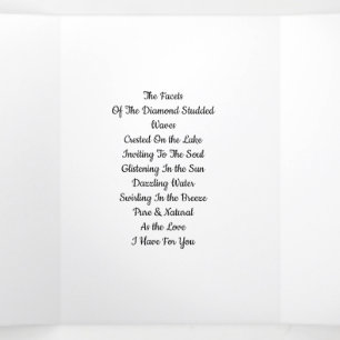 Facetas De Amor Com Cartão De Três Dobras