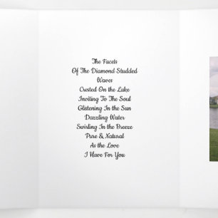 Facetas De Cartão Com Três Dobras De Amor