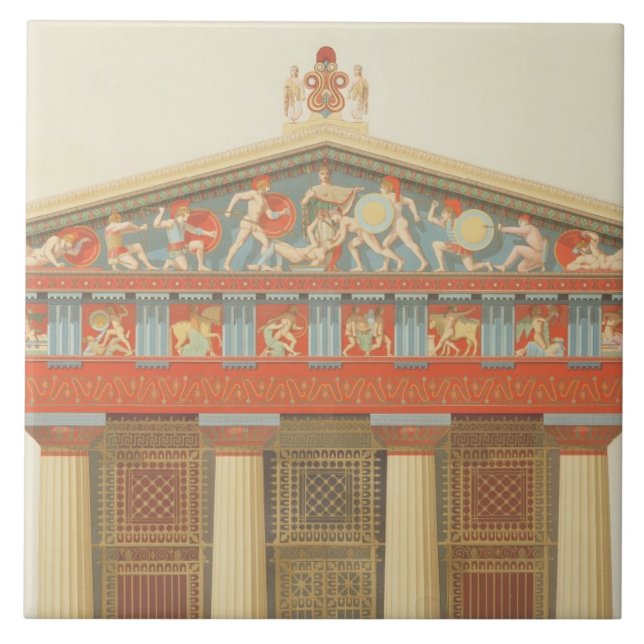 Fachada do templo de Jupiter em Aegina (323-27 (Frente)