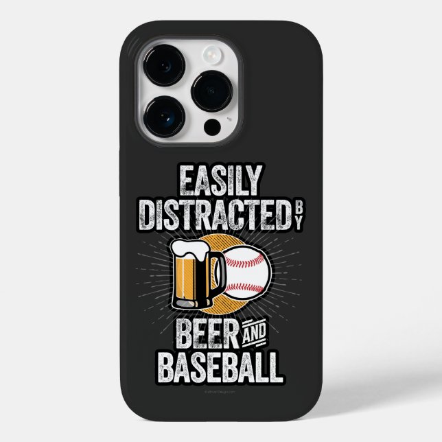 Fácil distração por Beer e Baseball Case-Mate i (Verso)