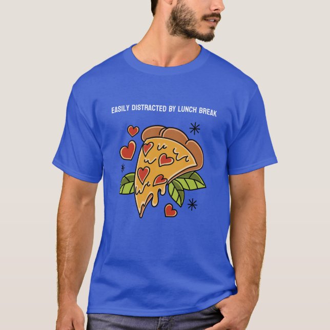 Fácil Distração Por Camiseta De Almoço (Frente)