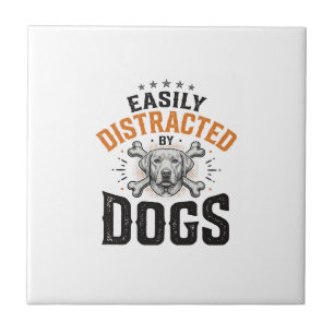 Facilmente Distraído Por Cães Design Vintage Amant