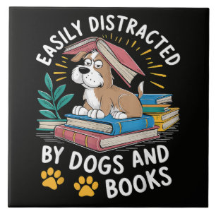 Facilmente Distraído por Cães e Livros Pets Divert