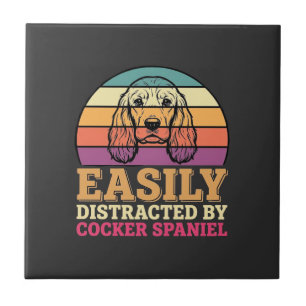 Facilmente Distraído Por Cocker Spaniel Retro Cach