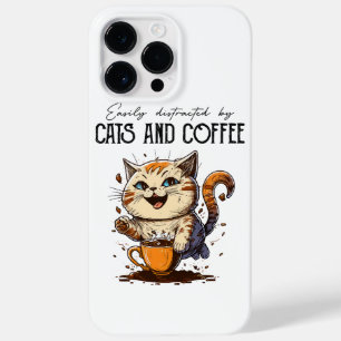 Facilmente Distraído Por Gatos E Café Amantes De G