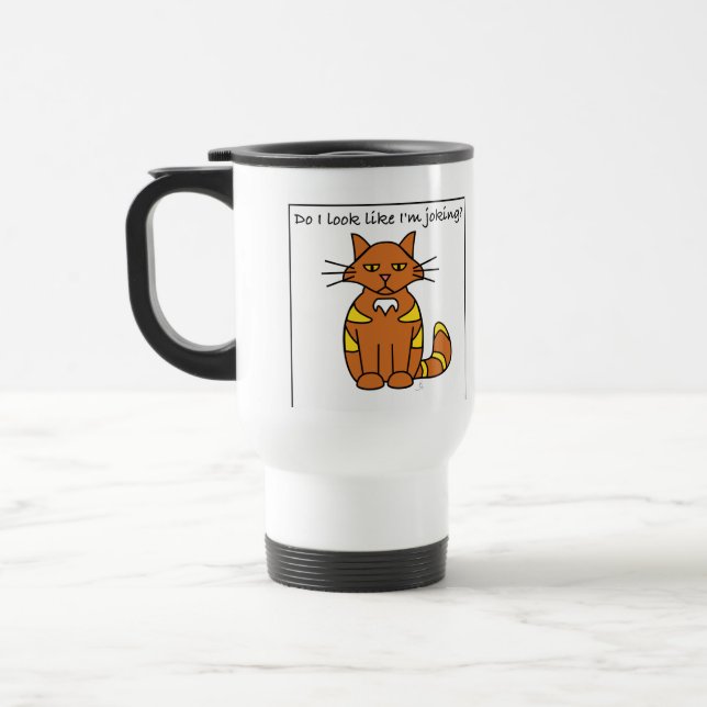 Faço eu olho como eu sou caneca de gracejo do gato (Esquerda)