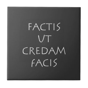 Factis ut credam facis