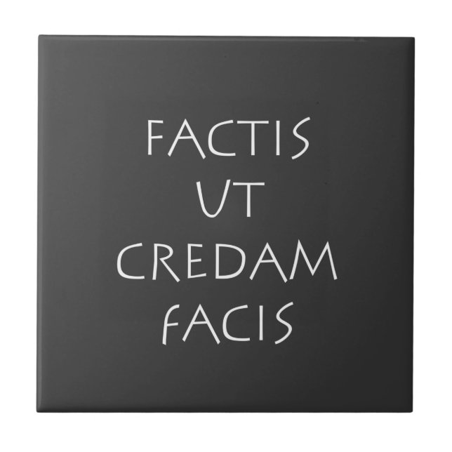 Factis ut credam facis (Frente)