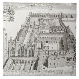 Faculdade nova, Oxford, de "Oxonia Illustrata",