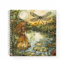 Fada ao lado da lente e do notebook Dragonfly