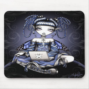 Fada azul Mousepad da parte superior do