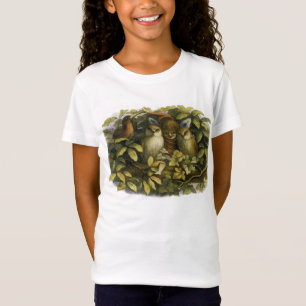 Fada com corujas - camisa dos miúdos