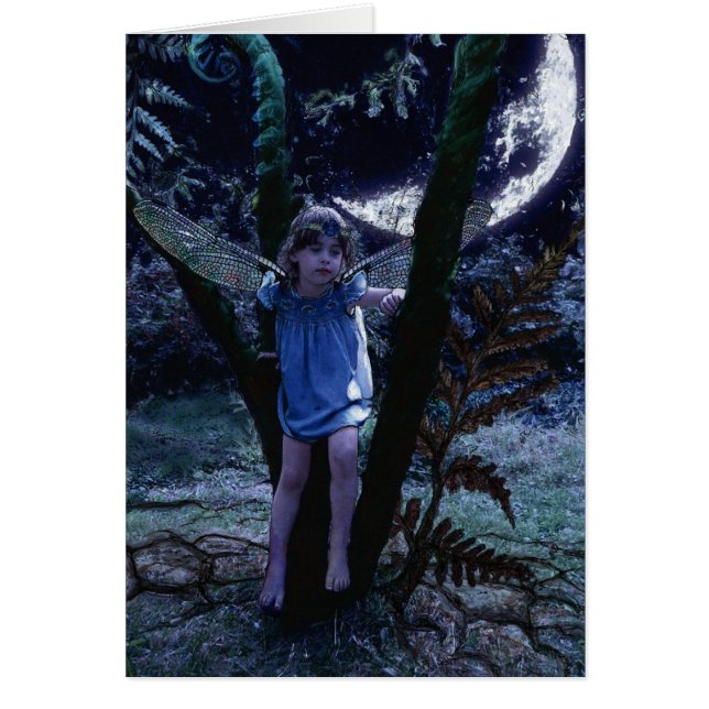 Fada da libélula em cartões do luar (Frente)