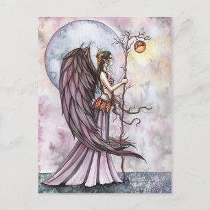 Fada da Luz de Outono Cartão Postal por Molly Harr