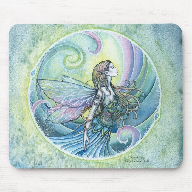 Fada-d'água Mousepad de Molly Harrison (Frente)