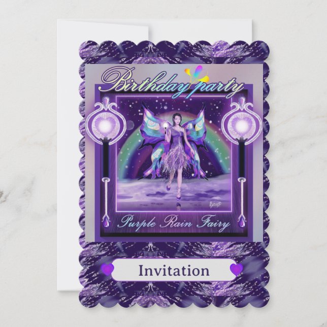 Fada de chuva roxa (Frente)