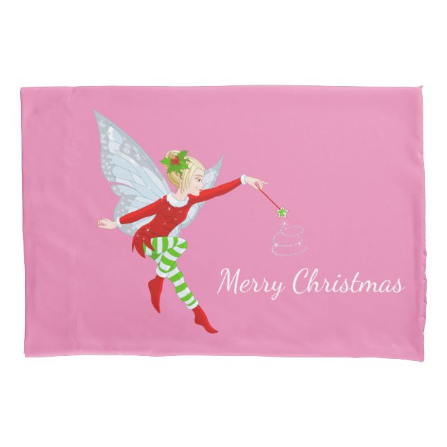 Fada Fada Pillowcase de Natal (Frente)