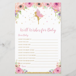 Fada Floral Bem Desejos para Atividade Bebê