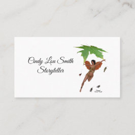 Fada Gelada Com Cartão de visita De Asas Marrons