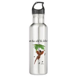 Fada Gelada Com Garrafa Marrom Água