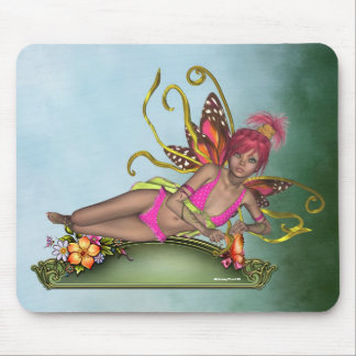 Fada Mousepad da borboleta da morango