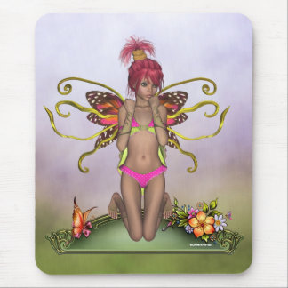 Fada Mousepad da borboleta da morango
