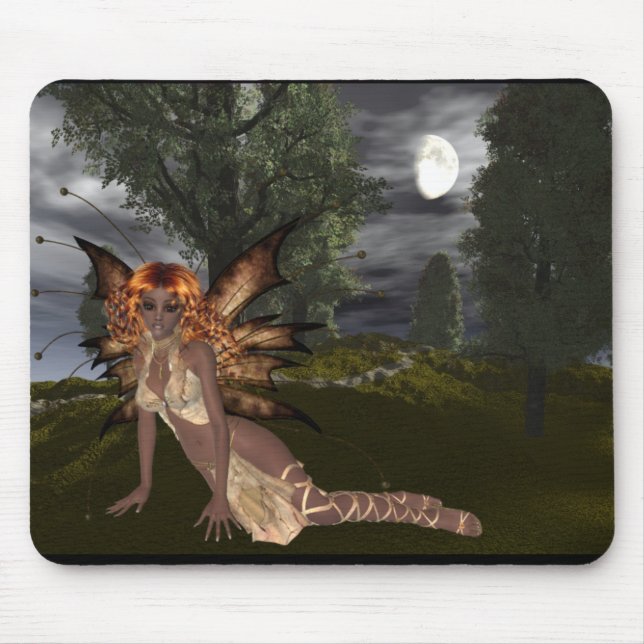 Fada Noturna Design 1 - Fantasy Fae Mousepad (Frente)