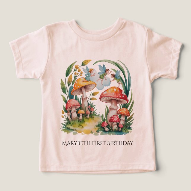 Fada Primeira Festa de aniversário (Design frontal)