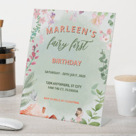 Fada Primeiro Aniversário Floresta Cogumelo Aquoso