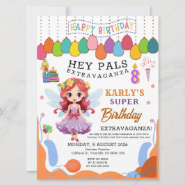 Fada Princesa do Karly 8.º Convite de Aniversário