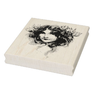 Fada Rapariga Gypsage - Carimbo de Borracha