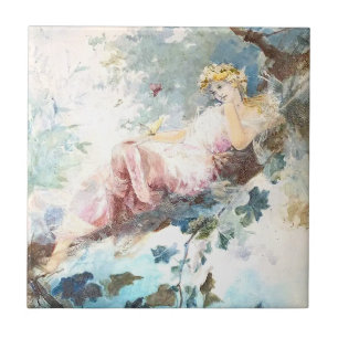 Fada rosa das borboletas