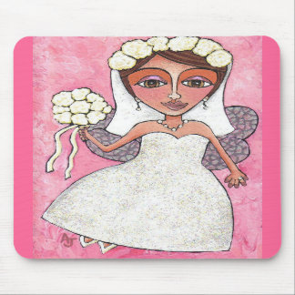 Fada & rosas nupciais - mousepad