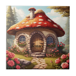 Fada Toadstool House Nome editável