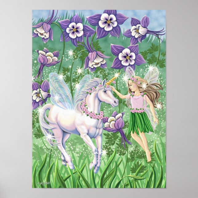 Fada Unicorn mini poster (Frente)